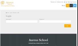 
							         Login - My Account - Aureus School								  
							    