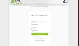 
							         Login myAPMHealth - Patient Portal								  
							    