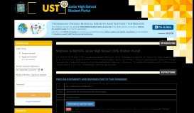
							         Login - MyUSTe JHS Student Portal								  
							    