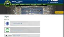 
							         Login - Nagle College								  
							    