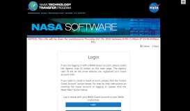 
							         Login - NASA's Software Catalog								  
							    
