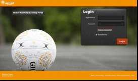 
							         Login - Netball Australia's learning portal								  
							    