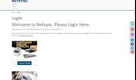 
							         Login | Netsync - Netsync Network Solutions								  
							    