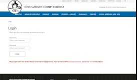 
							         Login - New Hanover County Schools								  
							    
