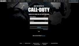 
							         Login Now - Call of Duty profile								  
							    
