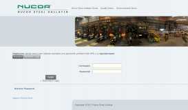 
							         Login - Nucor Steel Gallatin								  
							    