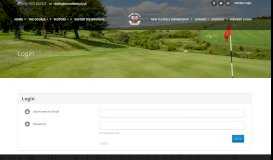
							         Login - Ogbourne Downs Golf Club								  
							    