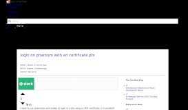 
							         login on phantom with an certificate.pfx - Stack Overflow								  
							    