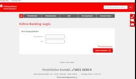 
							         Login Online-Banking - Kreissparkasse Kaiserslautern								  
							    