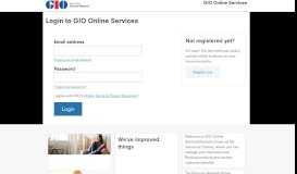 
							         Login - Online Insurance Maintenance - GIO								  
							    