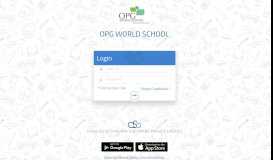 
							         Login - OPG World School								  
							    