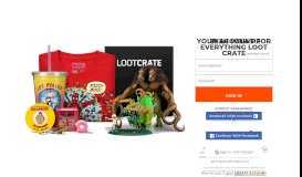 
							         Login or Create a Loot Crate™ Account								  
							    