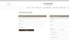 
							         Login or Create a Tourneau Account								  
							    