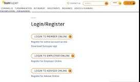 
							         Login or Register | Sunsuper								  
							    