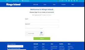 
							         Login or Sign up for an Account - Kings Island								  
							    