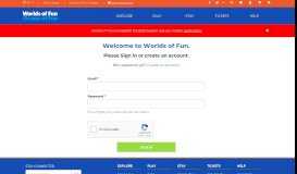 
							         Login or Sign up for an Account - Worlds of Fun								  
							    