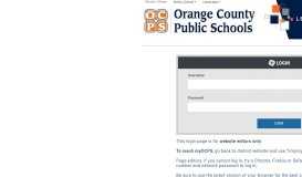 
							         Login - Orange County Public Schools								  
							    