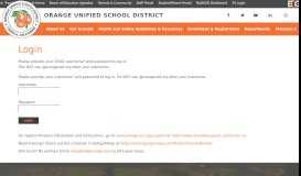 
							         Login - Orange Unified School District								  
							    