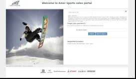
							         Login page - Amer Sports sales portal								  
							    