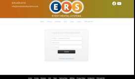 
							         Login page for all ERS customers - Event Rental Systems								  
							    