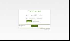 
							         Login Page for BambooHR Users								  
							    