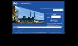 
							         Login Page - L&T Hydrocarbon Engineering								  
							    