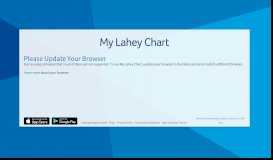 
							         Login Page - My Lahey Chart								  
							    