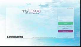 
							         Login Page - myLoyola								  
							    