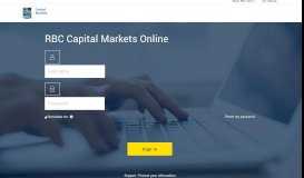 
							         Login Page - RBC Capital Markets								  
							    
