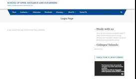 
							         Login page - School of Open, Distance and eLearning - Jkuat								  
							    
