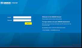 
							         Login Page - the UNHCR Intranet								  
							    