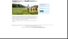 
							         Login Page - WW Health Solutions - Weight Watchers								  
							    