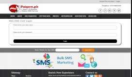 
							         Login - Paigam.pk Smart Reliable Online SMS Service								  
							    