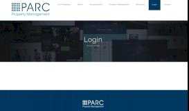 
							         Login – PARC Property Management								  
							    