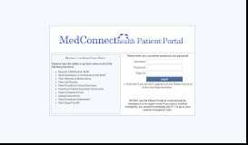 
							         Login - Patient Portal (Powered by MedConnect)								  
							    