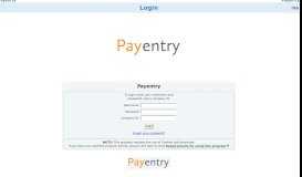 
							         Login - Payentry								  
							    
