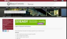 
							         Login & Payment Instructions | Bursar - Western University of Health ...								  
							    
