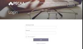 
							         Login - PECAA | Professional Eye Care Associates of America								  
							    