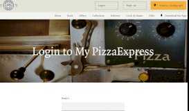 
							         Login | PizzaExpress								  
							    