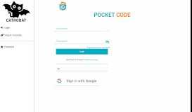 
							         Login - Pocket Code Website - Catrobat								  
							    