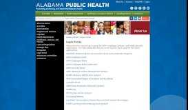 
							         Login Portal | Alabama Department of Public Health (ADPH)								  
							    