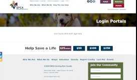 
							         Login Portals - Dog, Cat, Pet Adoption, Animal Shelter in Buffalo - SPCA								  
							    