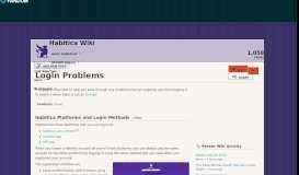 
							         Login Problems | Habitica Wiki | Fandom								  
							    