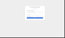 
							         Login - Procurement Portal								  
							    