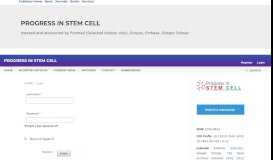 
							         Login | Progress in Stem Cell								  
							    