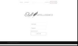 
							         Login | Quill Intelligence								  
							    