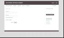 
							         Login | RAIS Journal for Social Sciences								  
							    