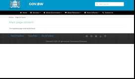 
							         Login - Republic of Botswana - Government portal								  
							    