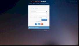
							         Login Result Portal - CLC Online Portal								  
							    