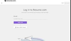 
							         Login | Resume.com								  
							    